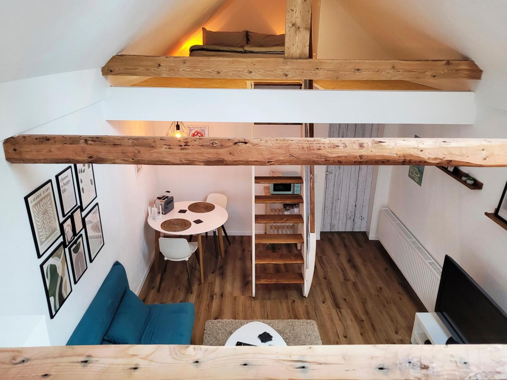 Modernes 1-Zimmer-Apartment Mit Galerie-Schlafkoje Im Skandinavischen Stil Ostenfeld  Eksteriør billede