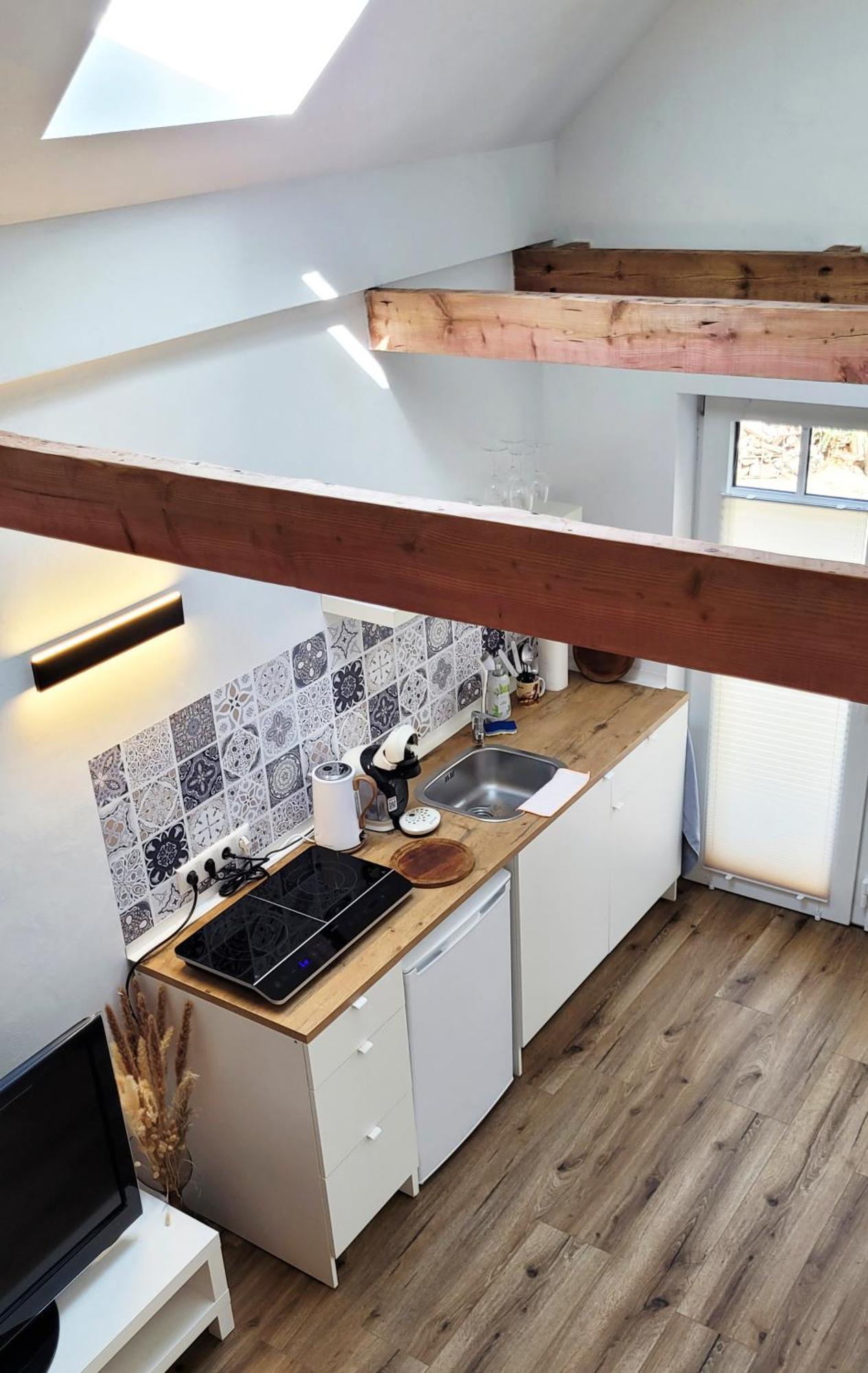 Modernes 1-Zimmer-Apartment Mit Galerie-Schlafkoje Im Skandinavischen Stil Ostenfeld  Eksteriør billede