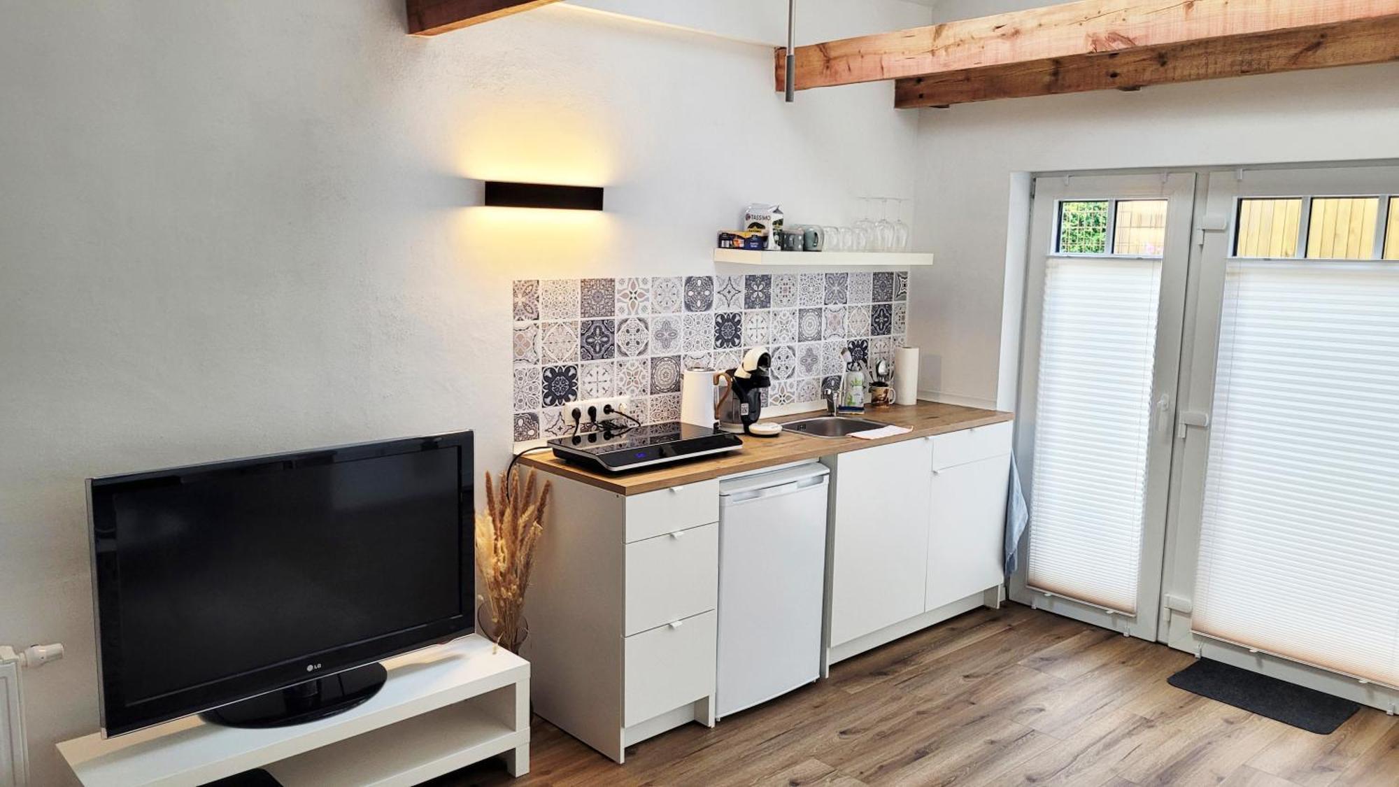 Modernes 1-Zimmer-Apartment Mit Galerie-Schlafkoje Im Skandinavischen Stil Ostenfeld  Eksteriør billede