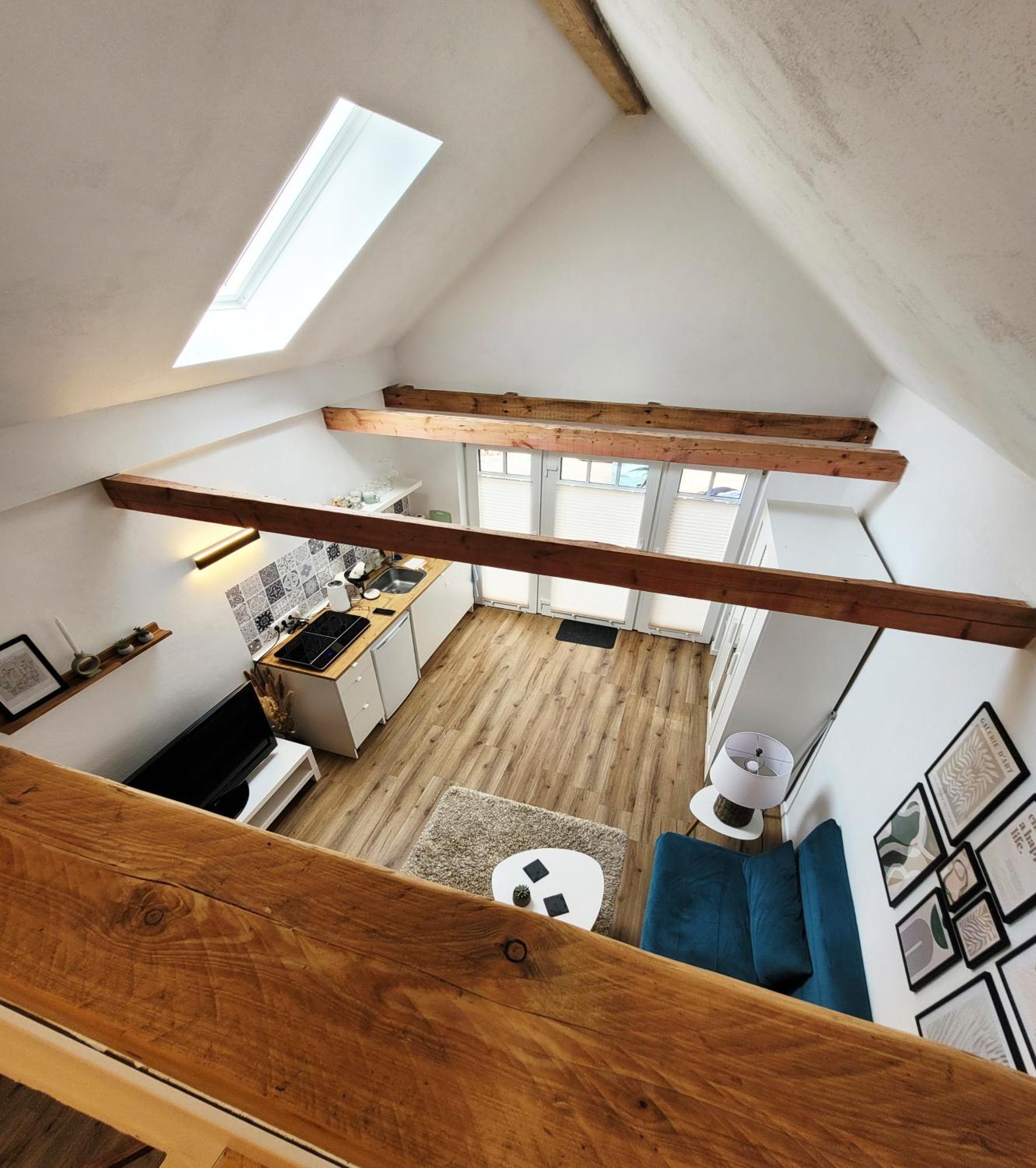 Modernes 1-Zimmer-Apartment Mit Galerie-Schlafkoje Im Skandinavischen Stil Ostenfeld  Eksteriør billede