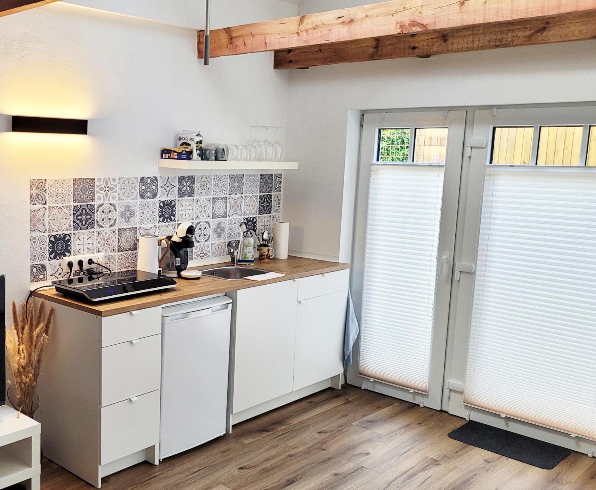 Modernes 1-Zimmer-Apartment Mit Galerie-Schlafkoje Im Skandinavischen Stil Ostenfeld  Eksteriør billede
