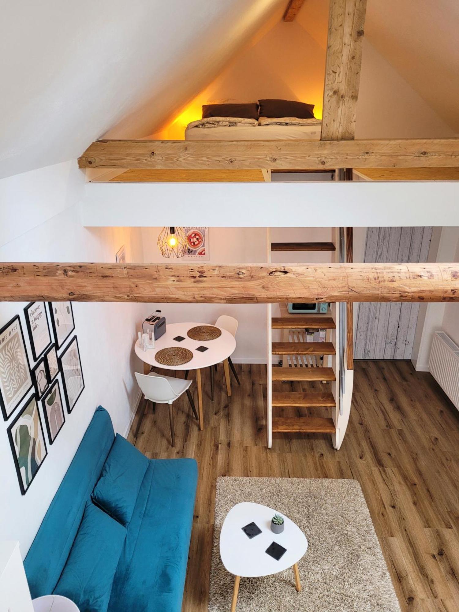 Modernes 1-Zimmer-Apartment Mit Galerie-Schlafkoje Im Skandinavischen Stil Ostenfeld  Eksteriør billede