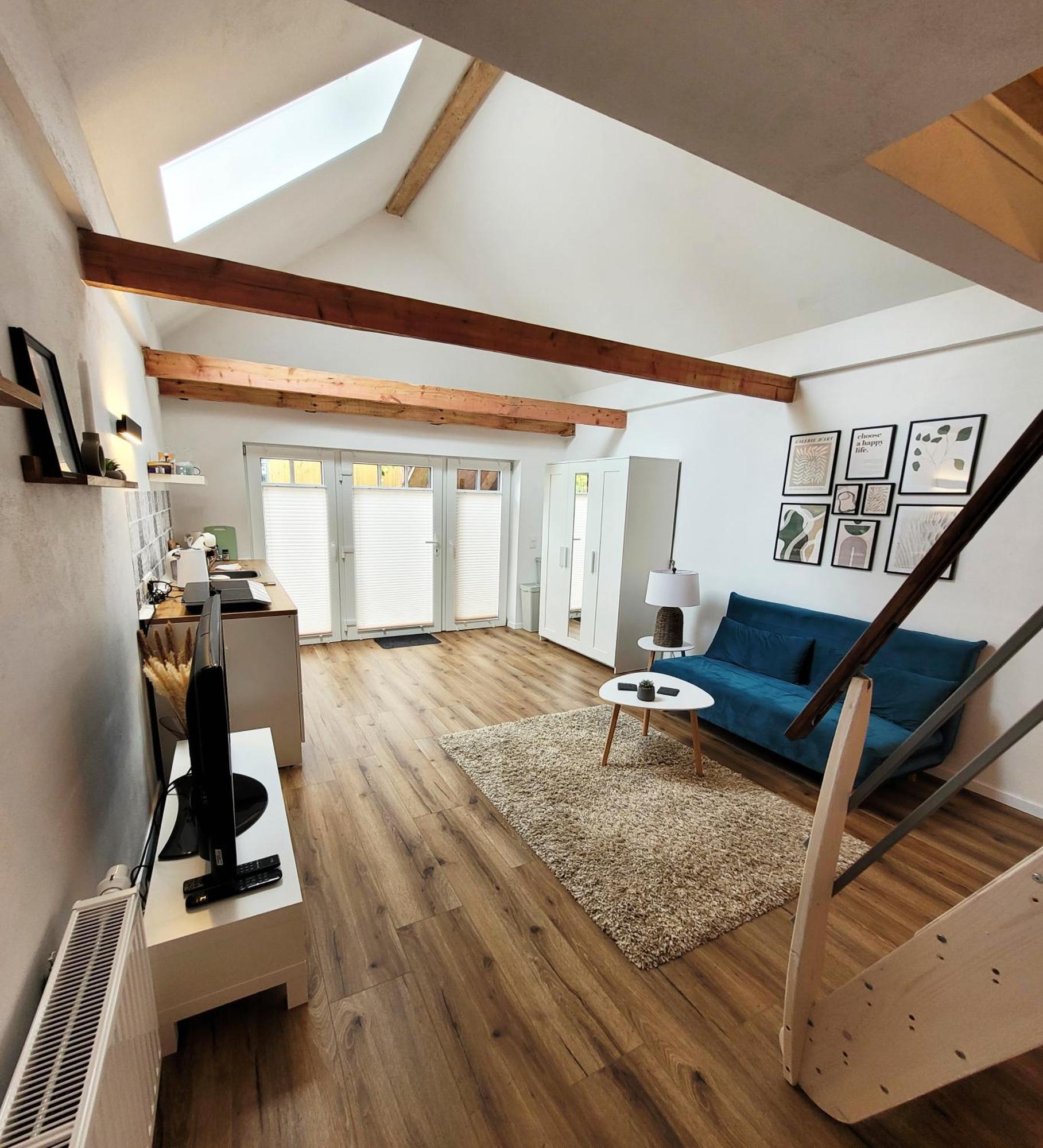 Modernes 1-Zimmer-Apartment Mit Galerie-Schlafkoje Im Skandinavischen Stil Ostenfeld  Eksteriør billede